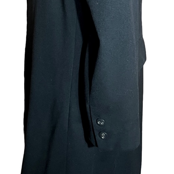 BROOKS BROTHERS BLACK WOOL BLEND OVERCOAT JACKET IN GOOD CONDITION (2) - Picture 5 of 12